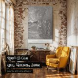 Lot Flees Sodom - Destruction of Cities by Gustave Dore canvas wall art - Image 3