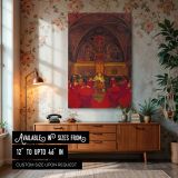 Lucretia Borgia - Renaissance Throne Scene by Frank Cadogan Cowper Wall Canvas