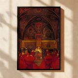 Lucretia Borgia - Renaissance Throne Scene by Frank Cadogan Cowper Wall Canvas - Image 2