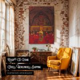 Lucretia Borgia - Renaissance Throne Scene by Frank Cadogan Cowper Wall Canvas - Image 3