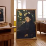 Mademoiselle Malot Seated by Edgar Degas - Yellow Blooms with Shadow Tones canvas wall art - Image 7
