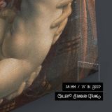 Madonna and Child - Leonardo da Vinci Red and Blue Tones with Grace canvas wall art - Image 8