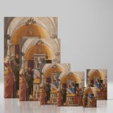 Madonna and Child with Saints - Renaissance Sacred Group By Marcello Fogolino canvas wall art - Image 4