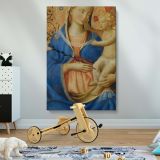 Madonna of Humility - Sacred Virgin with Christ Child Scene By Fra Angelico canvas wall art - Image 2