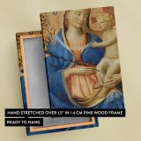Madonna of Humility - Sacred Virgin with Christ Child Scene By Fra Angelico canvas wall art - Image 6