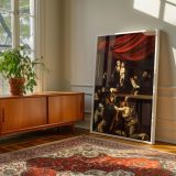 Madonna of the Rosary - Virgin Mary with Saints by Caravaggio canvas wall art - Image 6