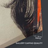 Madonna - Sensual and Spiritual Swirling Hair Portrait By Edvard Munch canvas wall art - Image 3