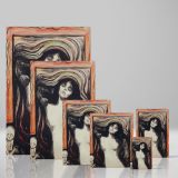 Madonna - Sensual and Spiritual Swirling Hair Portrait By Edvard Munch canvas wall art - Image 4