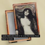 Madonna - Sensual and Spiritual Swirling Hair Portrait By Edvard Munch canvas wall art - Image 6