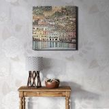 Malcesine am Gardasee (1913) famous painting Gustav Klimt — room mockup view 1