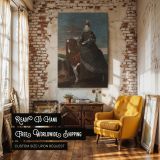 Margarita of Austria Equestrian - Velazquez Spanish Queen on Horseback canvas wall art - Image 3