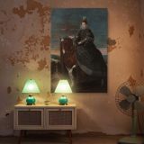 Margarita of Austria Equestrian - Velazquez Spanish Queen on Horseback canvas wall art - Image 5