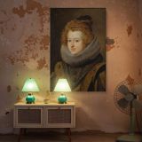 Maria Anna of Austria - Velazquez Classical Royal Lady with Pearl Headdress canvas wall art - Image 5