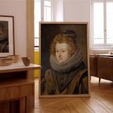 Maria Anna of Austria - Velazquez Classical Royal Lady with Pearl Headdress canvas wall art - Image 7