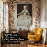 Maria Theresa of Spain - Velazquez Princess in Gilded Gown canvas wall art - Image 3