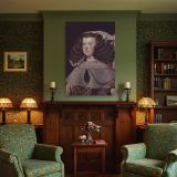 Mariana of Austria - Velazquez Baroque Queen in Blue and Silver Gown canvas wall art - Image 4
