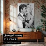 Marilyn and Rory Calhoun - Romantic Film Scene Poster