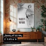 Marilyn Monroe 1957 Avedon - Iconic Actress in Elegant Framed Canvas Print