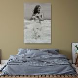 Marilyn Monroe at Tobay Beach - Vintage Glam Pose Canvas Art Gift for Her - Image 8