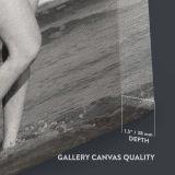 Marilyn Monroe Beach Canvas - Black and White Bikini Scene Glam Home Decor - Image 9