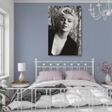 Marilyn Monroe Black and White Portrait - Retro Actress Wall Art with Bold Expression - Image 4