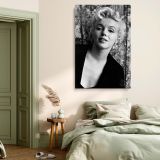 Marilyn Monroe Black and White Portrait - Retro Actress Wall Art with Bold Expression - Image 6