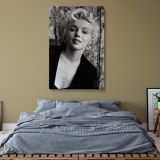 Marilyn Monroe Black and White Portrait - Retro Actress Wall Art with Bold Expression - Image 8