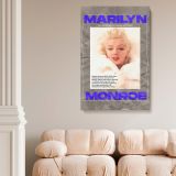 Marilyn Monroe Bold Text Poster - Iconic Portrait on Classic Canvas - Image 5