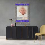 Marilyn Monroe Bold Text Poster - Iconic Portrait on Classic Canvas - Image 7