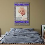 Marilyn Monroe Bold Text Poster - Iconic Portrait on Classic Canvas - Image 8