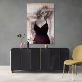 Marilyn Monroe Classic Black Dress Photo - Vintage Hollywood Glamour by Wicker Chair canvas wall art - Image 7