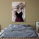 Marilyn Monroe Classic Black Dress Photo - Vintage Hollywood Glamour by Wicker Chair canvas wall art - Image 8