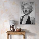 Marilyn Monroe Elegant Portrait - Retro Style Canvas Wall Art Print
