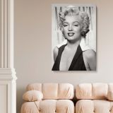 Marilyn Monroe Elegant Portrait - Retro Style Canvas Wall Art Print - Image 5