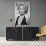Marilyn Monroe Elegant Portrait - Retro Style Canvas Wall Art Print - Image 7