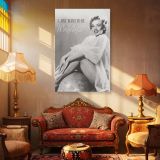 Marilyn Monroe Globe Quote - "I Just Want to Be Wonderful" Poster - Image 4