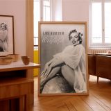 Marilyn Monroe Globe Quote - "I Just Want to Be Wonderful" Poster - Image 8