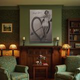 Marilyn Monroe Hand on Heart - Iconic Black and White Hollywood Photo canvas wall art - Image 5