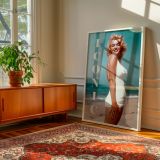 Marilyn Monroe Iconic Beach Scene - White Swimsuit Ocean Glam Print - Image 7