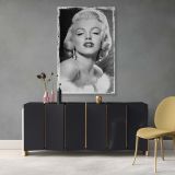 Marilyn Monroe in Fur Stole - Classic Glamour Vintage Canvas Print - Image 7