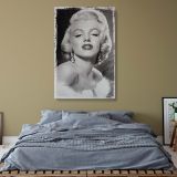 Marilyn Monroe in Fur Stole - Classic Glamour Vintage Canvas Print - Image 8