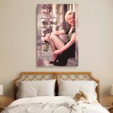 Marilyn Monroe in Lace Blouse - Vintage 1956 Glamour Wall Art Canvas - Image 3