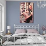 Marilyn Monroe in Lace Blouse - Vintage 1956 Glamour Wall Art Canvas - Image 4