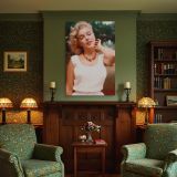 Marilyn Monroe in Necklace and Top - Classic 1950s Pose canvas wall art - Image 5
