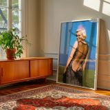 Marilyn Monroe in Sheer Black Gown - Elegant Fashion Pose Wall Art - Image 7