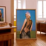 Marilyn Monroe in Sheer Black Gown - Elegant Fashion Pose Wall Art - Image 8