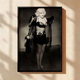 Marilyn Monroe in Sheer Lace - Classic 1950s Hollywood Lingerie Photo canvas wall art - Image 2