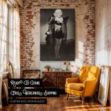Marilyn Monroe in Sheer Lace - Classic 1950s Hollywood Lingerie Photo canvas wall art - Image 3