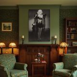 Marilyn Monroe in Sheer Lace - Classic 1950s Hollywood Lingerie Photo canvas wall art - Image 5