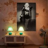 Marilyn Monroe in Sheer Lace - Classic 1950s Hollywood Lingerie Photo canvas wall art - Image 6